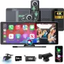 Мултимедия- дисплей 10,3 инча Carplay Android Auto Display с 4K Dashcam, снимка 1