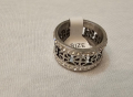 Стилен дамски пръстен от медицинска стомана Детелини с камъни цирконии Размери: 17,18,19, снимка 1