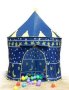 Детска палатка за игра, Синя, Замък + чанта за съхранение, снимка 4