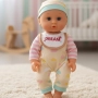 Кукла бебе 12 инча, която яде, пие и пишка – забавление и грижа за всяко дете, снимка 4