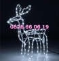 Коледен светещ елен, коледен елен височина 90 см, синя светлина, снимка 2