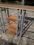 Барплот,етажерка,работен плот,помощна маса,кухненска количка - модулна метална основа, снимка 10