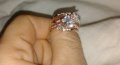 Троен пръстен с диаманти, снимка 1