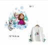 Елза Анна герои Замръзналото Кралство frozen щампа термо апликация картинка за дреха блуза чанта, снимка 5