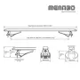 Напречни греди Menabo Tiger XL за интегриран рейлинг, 135 см, снимка 4