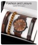 Стилен мъжки кварцов часовник +аксесоари-25 лв, снимка 1 - Подаръци за мъже - 40809761