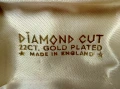 DIAMOND CUT 22CT. GOLD PLATED MADE in ENGLAND Старинни ЕМАЙЛИРАНИ ПОЗЛАТЕНИ БУТОНЕЛИ CYPRUS 33120, снимка 17