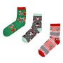 3 чифта Дамски Коледни чорапи Пингвини, 36-42н, снимка 1 - Дамски чорапи - 42764386