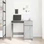 vidaXL Бюро, сив сонома, 86x49x76 см, инженерно дърво, снимка 3