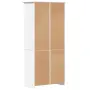 vidaXL Етажерка за книги BODO бяла 82x40x173 см бор масив, снимка 6