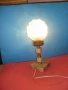 Стилна настолна винтидж мраморна лампа с глобус и h=35см, снимка 3