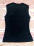 Топ Sisley черен със сребърно потник S-M, снимка 2