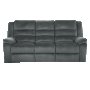 Диван - тройка с електрически релакс механизъм APOLON LUX - графит C, снимка 2