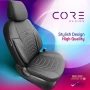 Луксозна тапицерия OTOM текстил с еко кожа CORE Design – Черна със сив шев, снимка 10