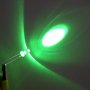 Много ярки 5мм прозрачни зелени светодиоди 520-525nm нано метра, снимка 1