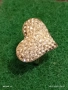 Сребърен пръстен с кристално сърце ❤️ Swarovski стил и елегантност 37676 , снимка 1