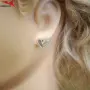 Обеци с платинено покритие 211257, снимка 2