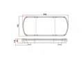 LED аварийна светлинна греда Ayfar 12-24V 48W с магнит, снимка 9