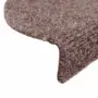 vidaXL Изтривалки за стълби, самозалепващи се, 15 бр., 65x21x4 см, светлокафяви, полукръгли, големи, снимка 6