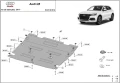Метална кора под двигател Audi Q5 2017г +, снимка 2
