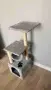 Драскалка за котки XL 90 см с къщичка и тунел, снимка 3