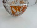 Кристална кошница купа цветен кристал, снимка 3
