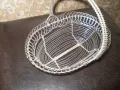 Метална кошницакошница  за плодове, плетена метална кошница плодове,  с дръжка, снимка 3