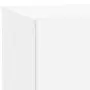 vidaXL Нощно шкафче с LED осветление, бяло, 70x36x40,5 см, снимка 10
