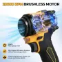Безчеткова въздуходувка и прахосмукачка 2 в 1 за Dewalt 18/20 V, без батерия, снимка 3