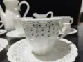 Стар български костен порцелан Бонония Нона лукс сервиз за чай , снимка 7