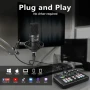 Нов пакет оборудване за подкаст, аудио интерфейс с dj миксер и кондензаторен микрофон за компютър..., снимка 5