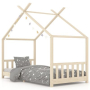 vidaXL Рамка за детско легло, бор масив, 90х200 см（SKU:283366, снимка 1 - Спални и легла - 44618576