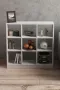 Дървена етажерка с 9 отделения 88х91см - два цвята, снимка 1