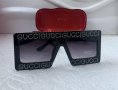 Gucci дамски слънчеви очила с камъни маска, снимка 4