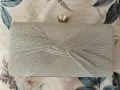 Сребриста вечерна чанта клъч, снимка 2