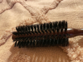 Дървени био еко четка за коса естествен косъм преса за коса, снимка 3