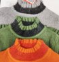 Оранжево поло, снимка 1 - Блузи с дълъг ръкав и пуловери - 35204568
