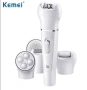 Епилатор Kemei 5 в 1, Бръснене, Масаж, Почистване и Ексфолиране, снимка 3