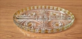 *Walther glas* Германия двуцветно плато за ордьоври от кристално стъкло, снимка 6