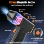 Акумулаторен електрически Air Duster (150 000 RPM) за прах и косми с 3 скорости и дюзи, снимка 7
