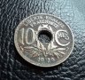 Стара монета 10 сантима 1929 г. Франция - красива !, снимка 2
