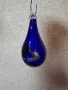 Коледни висулки Кобалтово стъкло, снимка 2