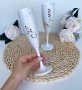 Бели персонализирани чаши за моминско парти, снимка 1 - Подаръци за сватба - 44214605