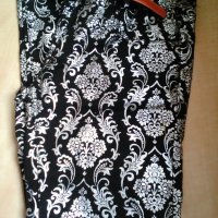 Стилен панталон тип клин, изработен от  плътно памучно черно трико, снимка 1 - Панталони - 30623009