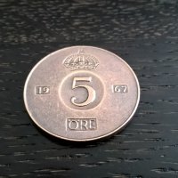 Монета - Норвегия - 5 оре | 1967г., снимка 2 - Нумизматика и бонистика - 29306553
