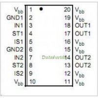 BTS740S2  SMD SOP-20 Power Switch - 2 КАНАЛА - 5,5A / 8,5A, снимка 3 - Друга електроника - 35291036