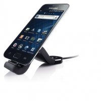 Зарядно настолно за телефон Philips DLC2407U/10 с Micro USB букса гъвкаво Flexible Stand, снимка 1 - Друга електроника - 29839527
