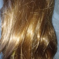 Медено червеникава много дълга 80 см. нова перука с бритон, снимка 8 - Аксесоари за коса - 40539115