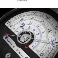 Нова концепция звезда и луна кварцов часовник, календар, интересен циферблат , снимка 8 - Мъжки - 40437130