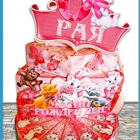 Картонена торта -котето Мари,покани за рожден ден,банери за стена и др., снимка 12 - Други - 39476956